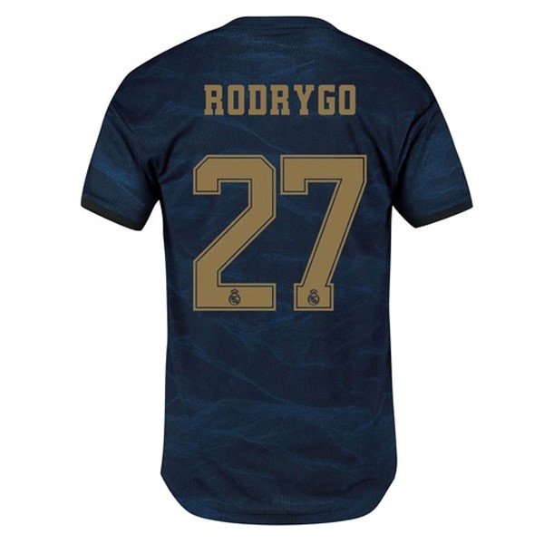 Camiseta Real Madrid NO.27 Rodrygo 2ª 2019/20 Azul